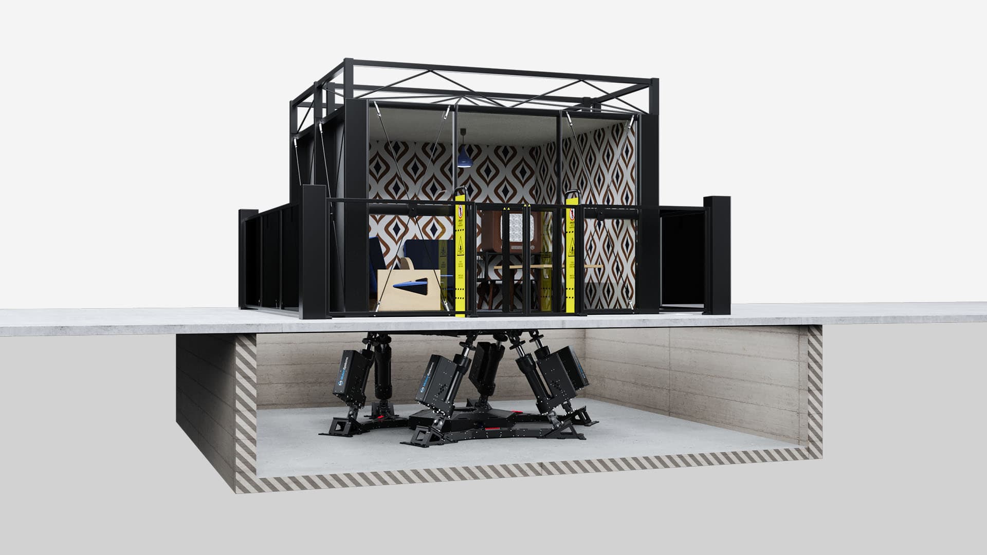 Earthquake Simulator on the PS-6TL-LP2000 motion platform - photo 1