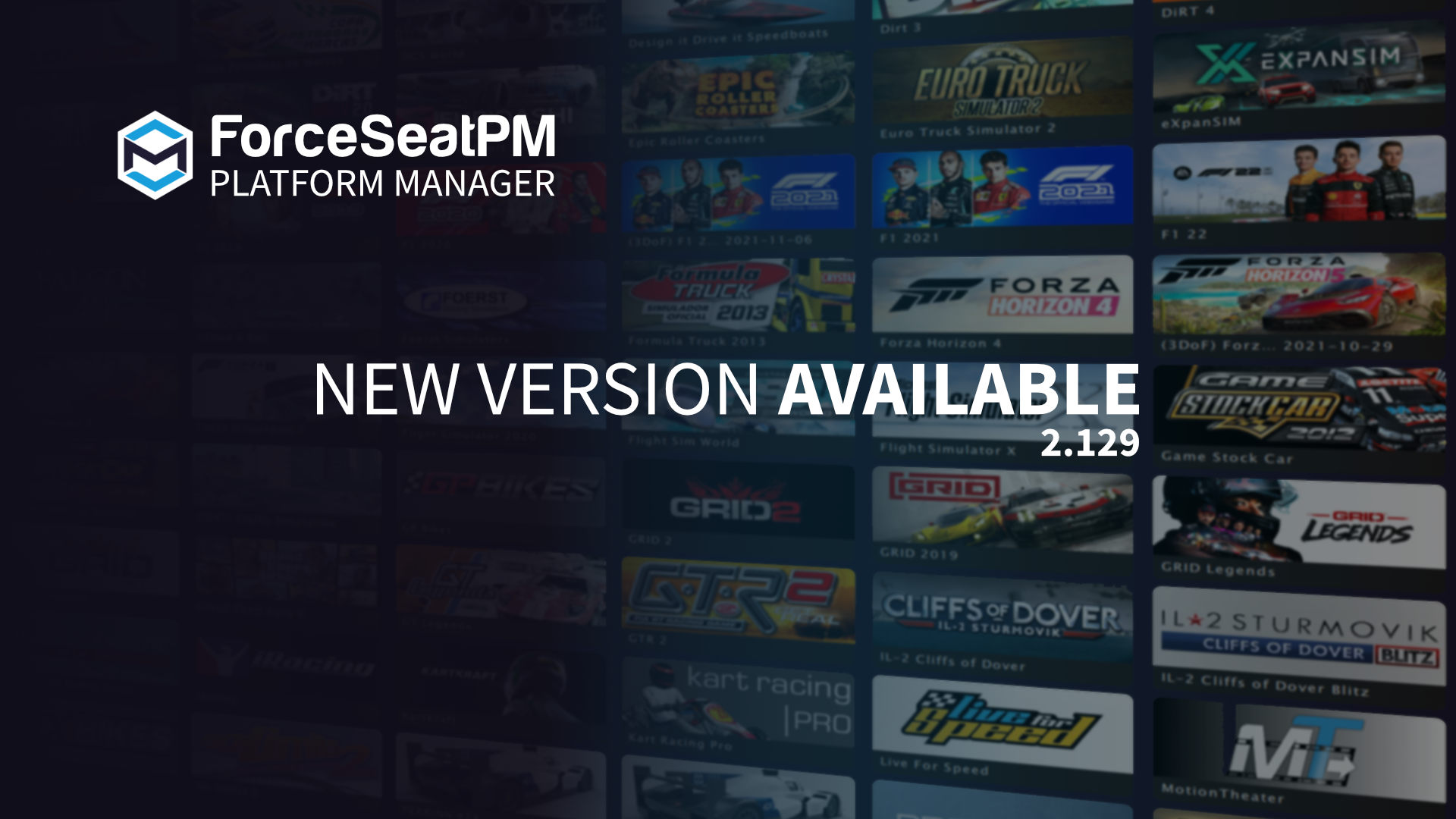 ForceSeatPM - Version 2.129 Released