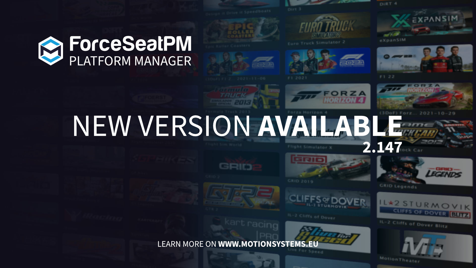 ForceSeatPM - Version 2.147 Released