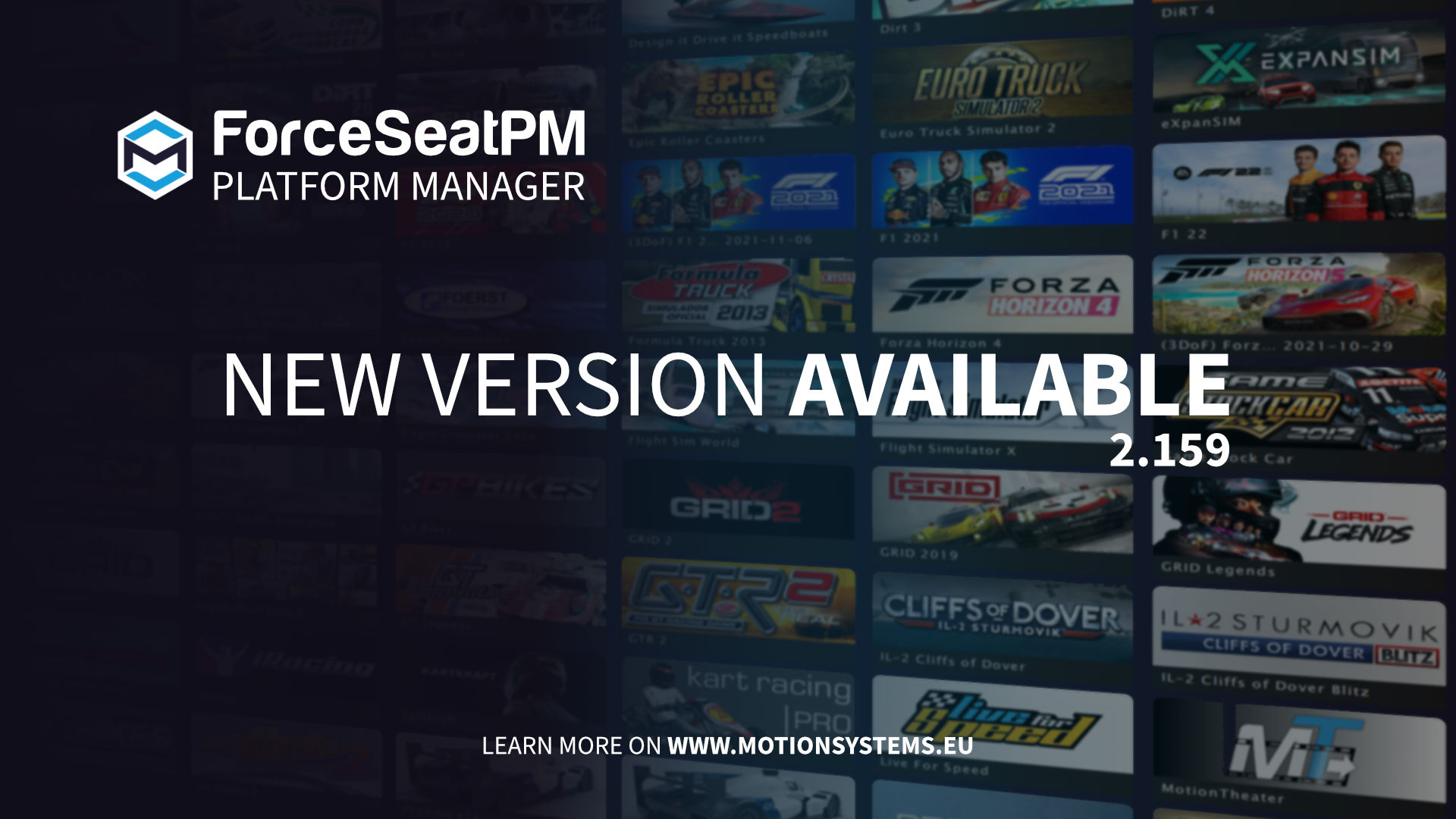 ForceSeatPM - Version 2.159 Released