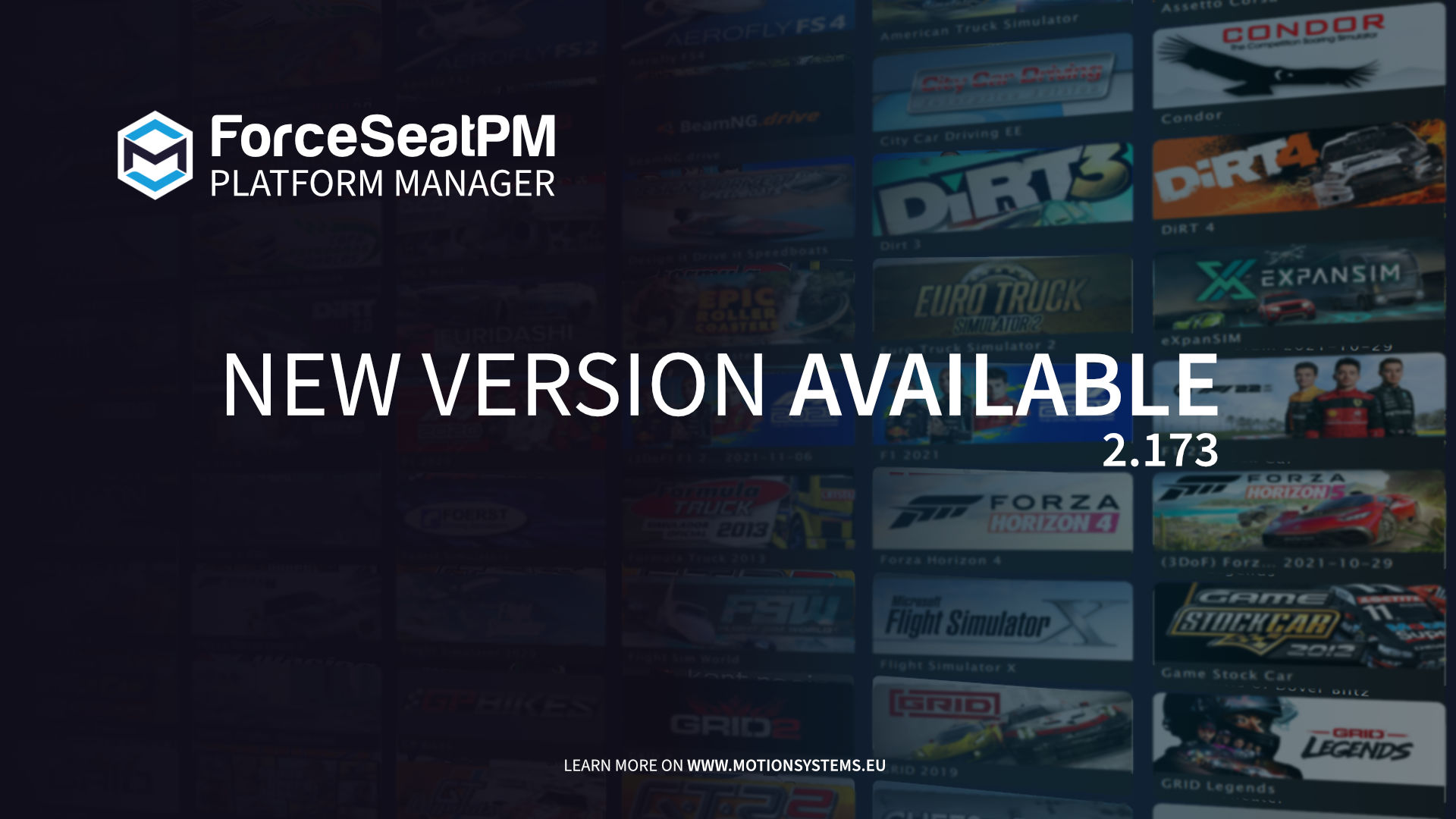 ForceSeatPM - Version 2.173 Released