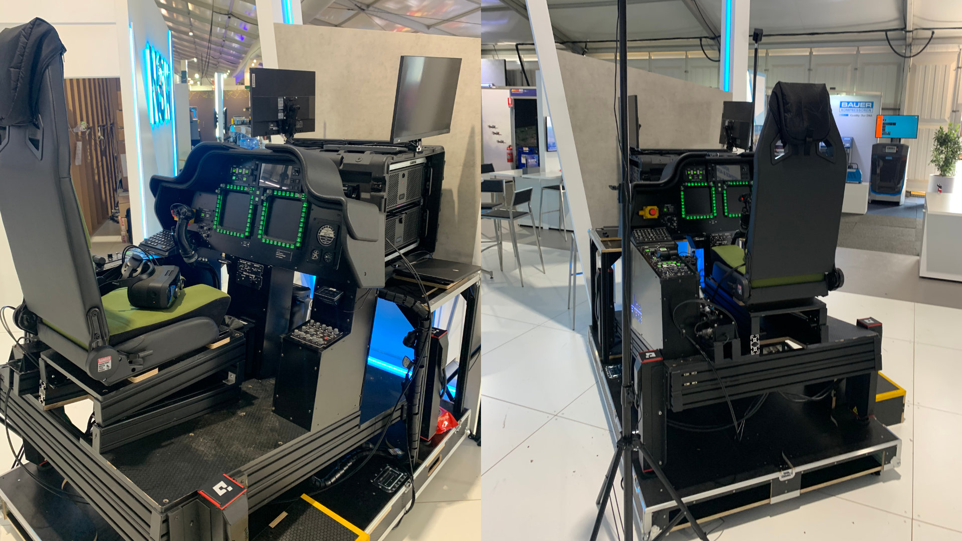 Mixed reality AH-64 cockpit with the Varjo XR-3 headset