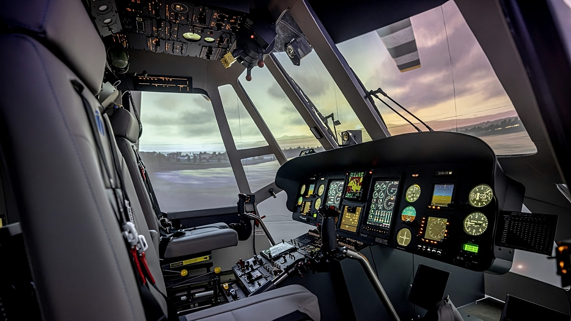 Sikorsky S-64 Skycrane firefighting simulator by Entrol - EASA Level 2 FTD