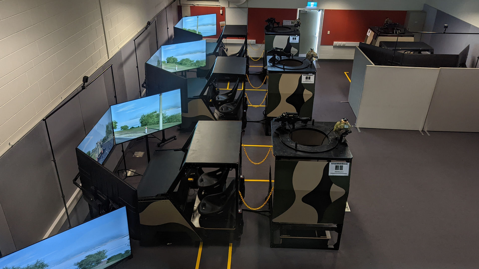 PMTT stations for driver, commander and gunner crew training