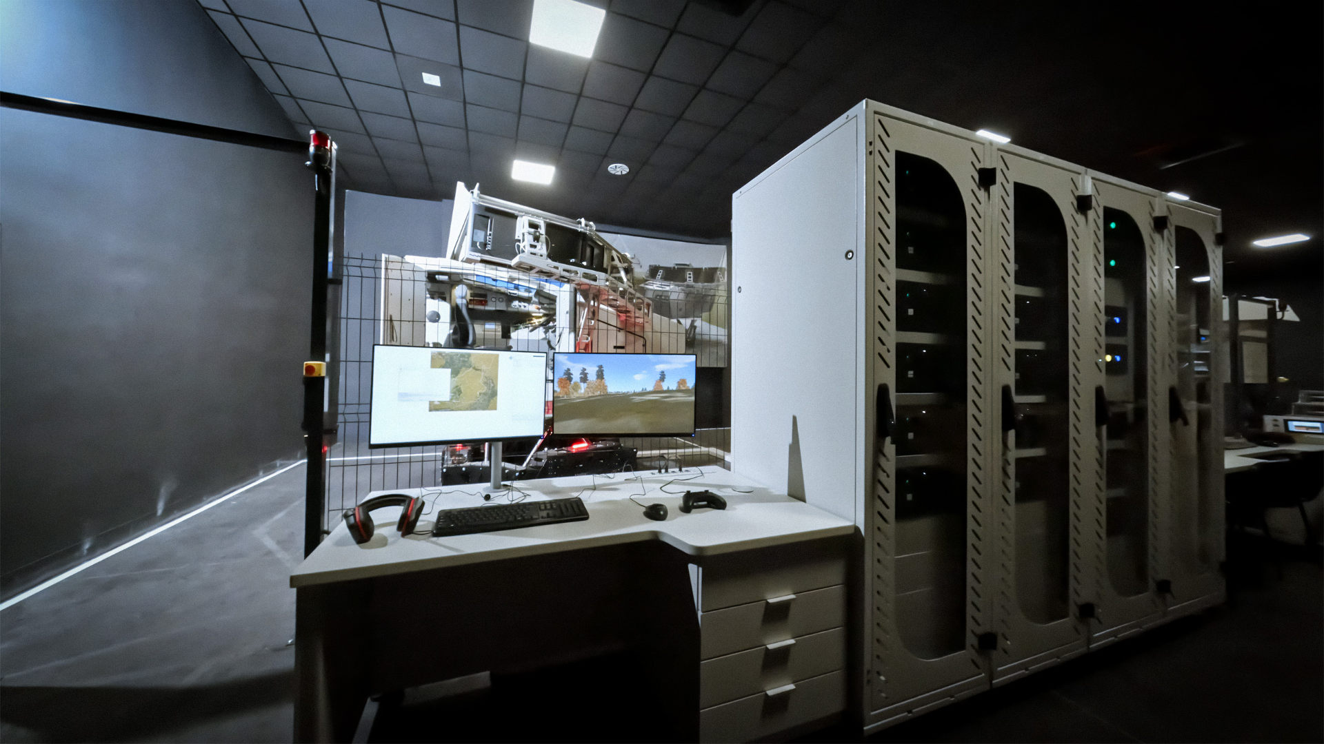 KTO Rosomak crew shooting simulator in the platoon version