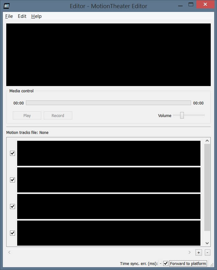 MotionTheater Editor window