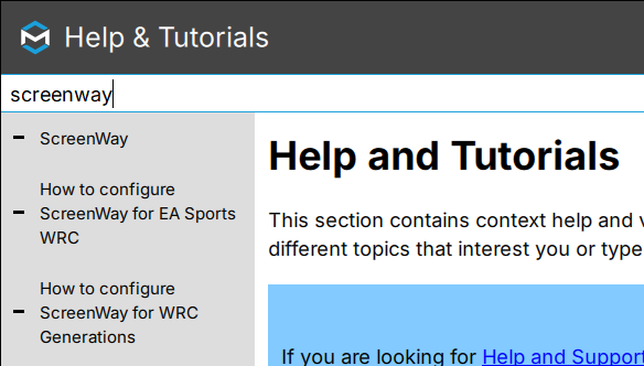 Screenway help article