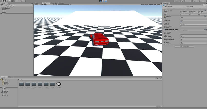 Unity editor veh