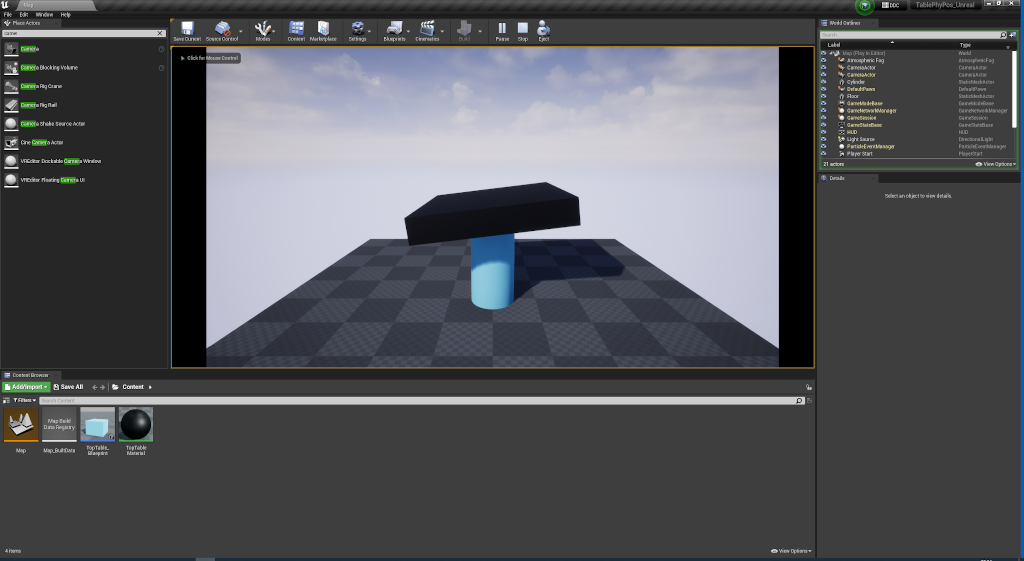 Unreal editor pos bp